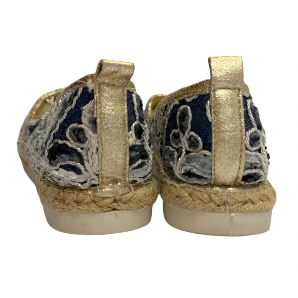 Patrizia Spring Step‎ Jute Sequin Espadrilles Slip On Shoes Womens Sz 38/7.5-8